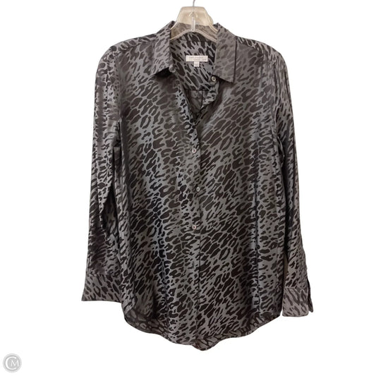 Blouse Long Sleeve By Equipment In Animal Print, Size: Xs