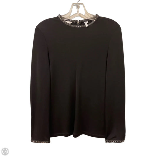 Top Long Sleeve By Helmut Lang In Black, Size: M