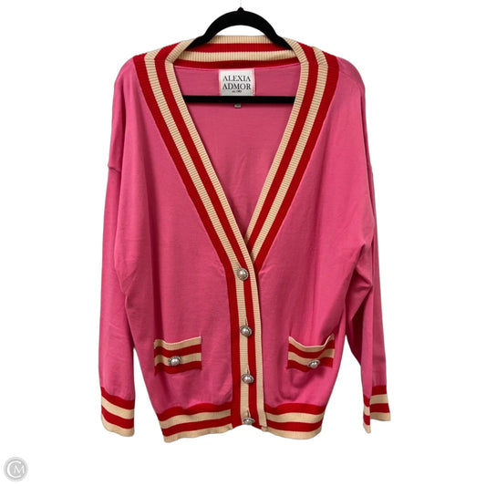 Sweater Cardigan By Alexia Admor In Pink, Size: M