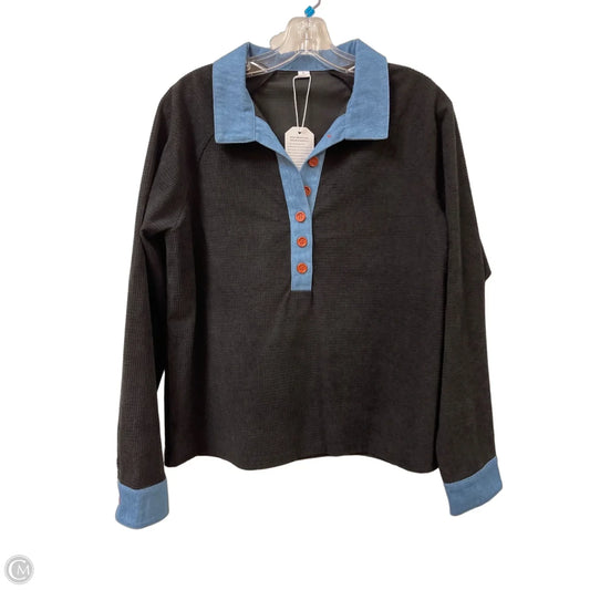 Top Long Sleeve By Clothes Mentor In Black, Size: L