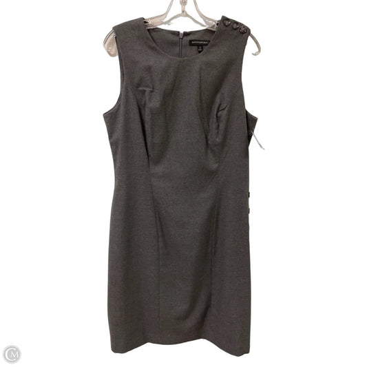 Dress Casual Midi By Banana Republic In Grey, Size: L