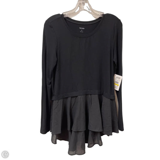 Tunic Long Sleeve By Kensie In Black, Size: M
