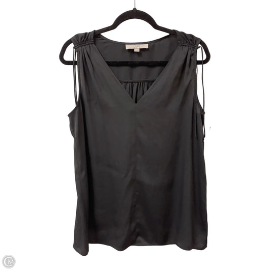 Top Sleeveless By Loft In Black, Size: M