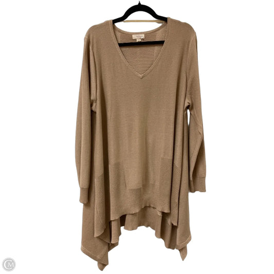 Tunic Long Sleeve By Cupio In Gold, Size: 2x