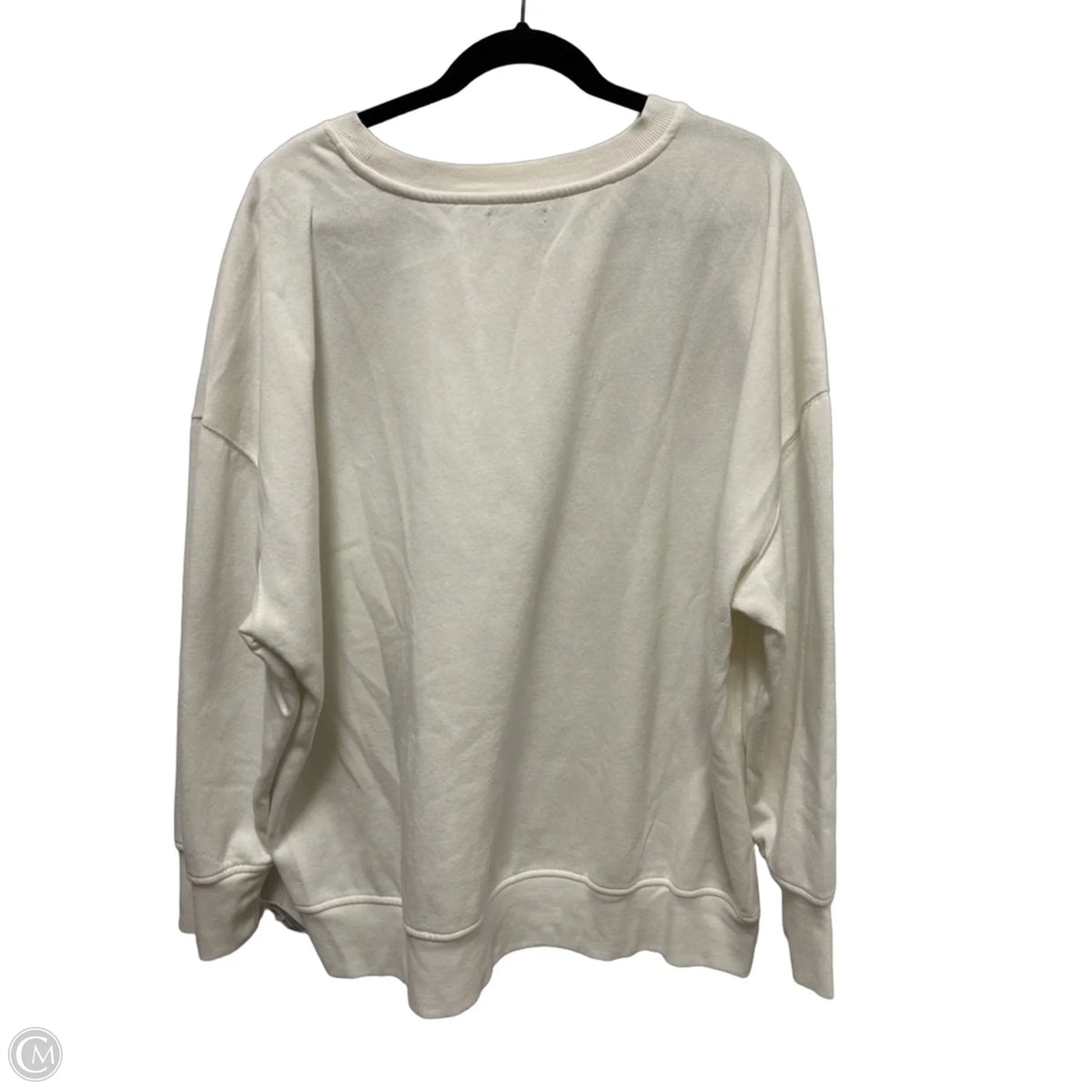 Sweater By Studio Y In White, Size: 1x