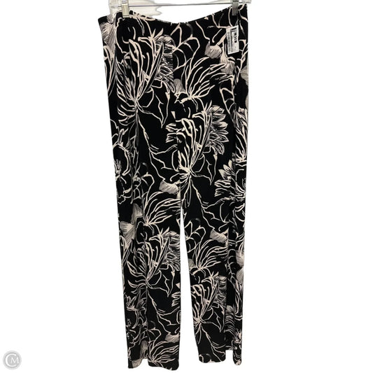 Pants Wide Leg By Chicos In Black & Cream, Size: 12