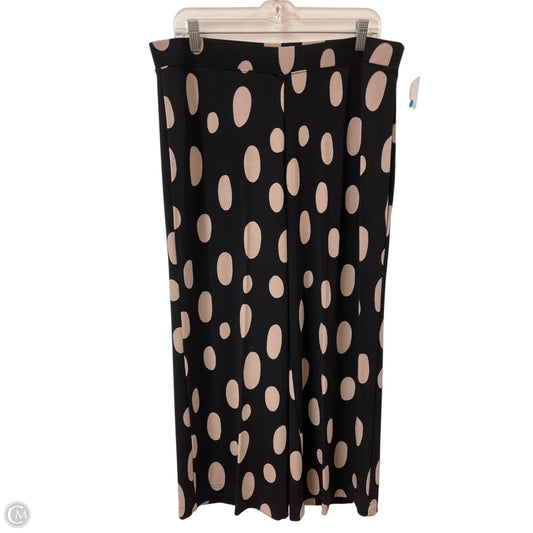 Pants Wide Leg By Chicos In Black & Cream, Size: 12