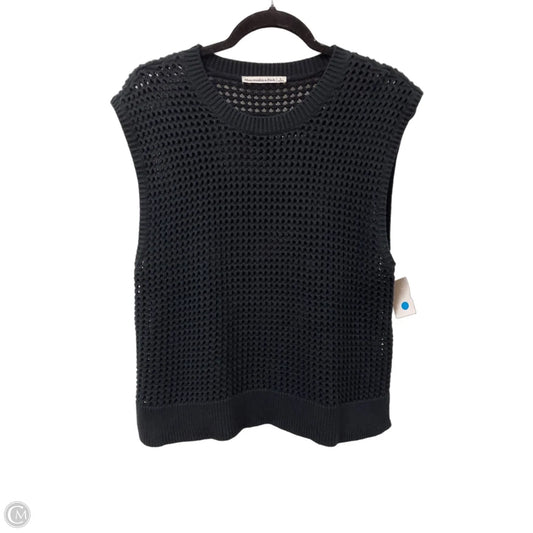 Sweater Short Sleeve By Abercrombie And Fitch In Black, Size: L
