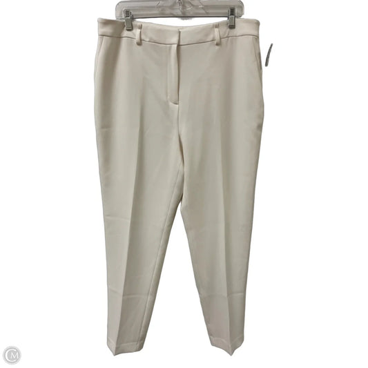 Pants Dress By Donna Karan In White, Size: 14