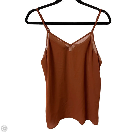Top Sleeveless By Nine West In Orange, Size: S