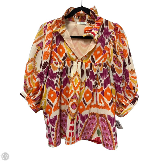 Top Short Sleeve By Jade In Multi-colored, Size: L