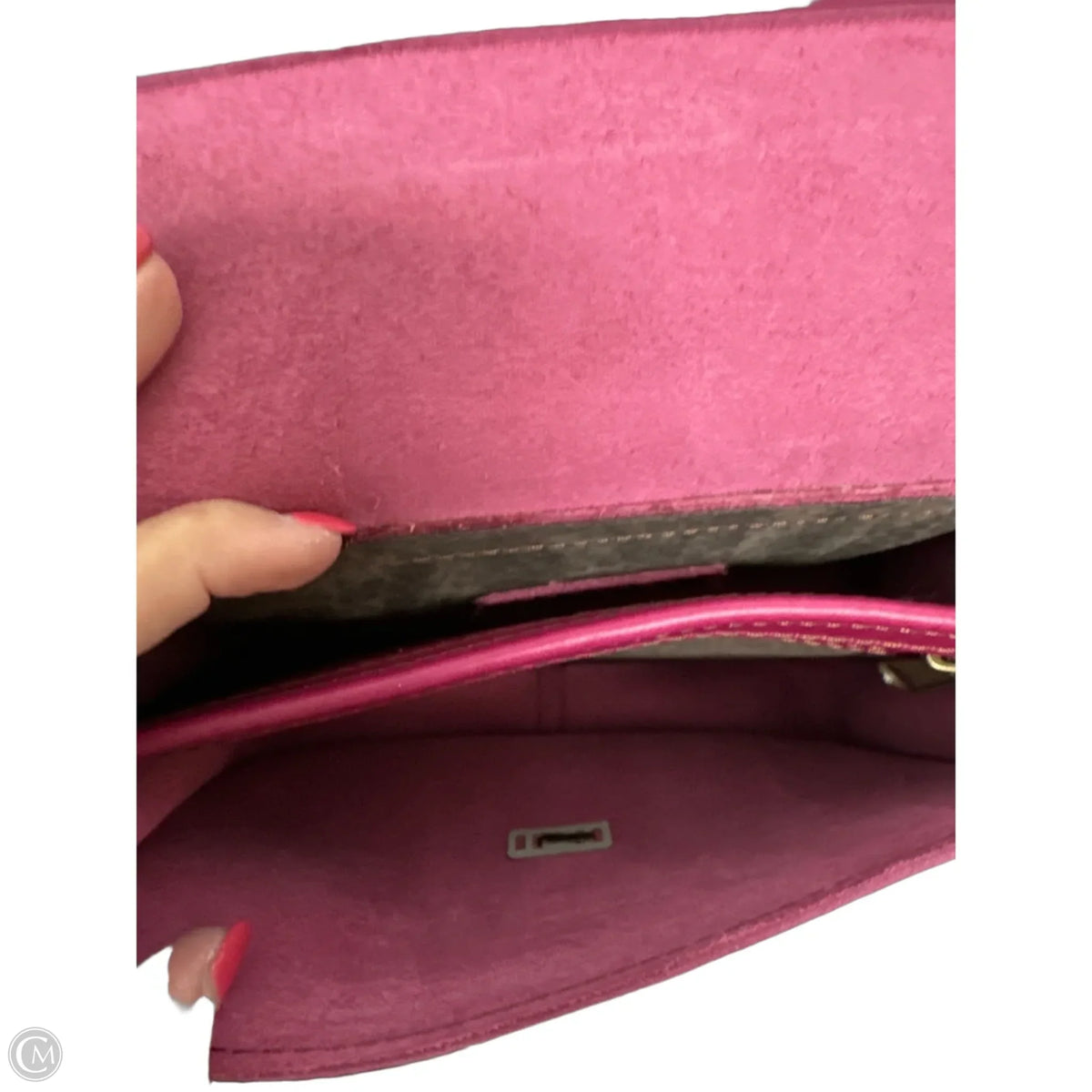 Handbag Leather By Clothes Mentor, Size: Medium