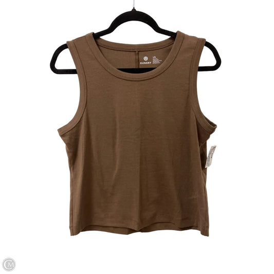 Tank Top By Sundry In Brown, Size: L