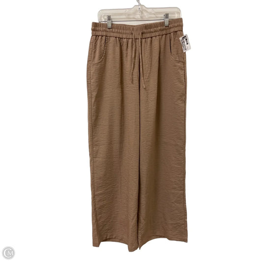 Pants Wide Leg By Clothes Mentor In Tan, Size: 12