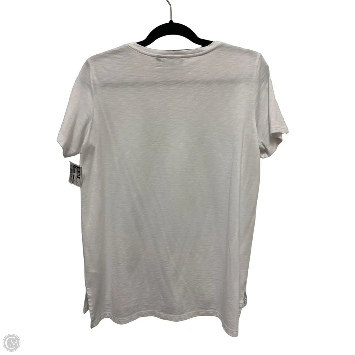 Top Short Sleeve By Theory In White, Size: L
