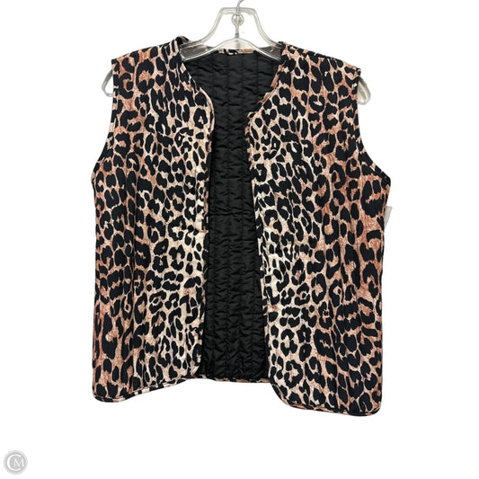 Vest Puffer & Quilted By Clothes Mentor In Animal Print, Size: M