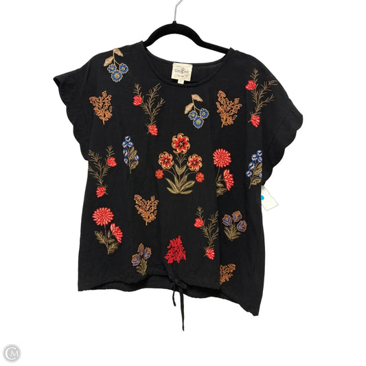 Top Short Sleeve By Umgee In Black, Size: S