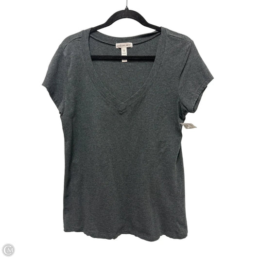 Top Short Sleeve By Ambiance Apparel In Grey, Size: 1x