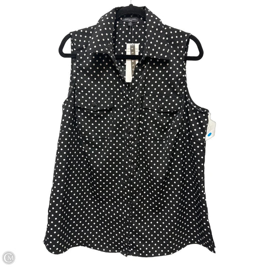 Top Sleeveless By Notations In Black, Size: 1x