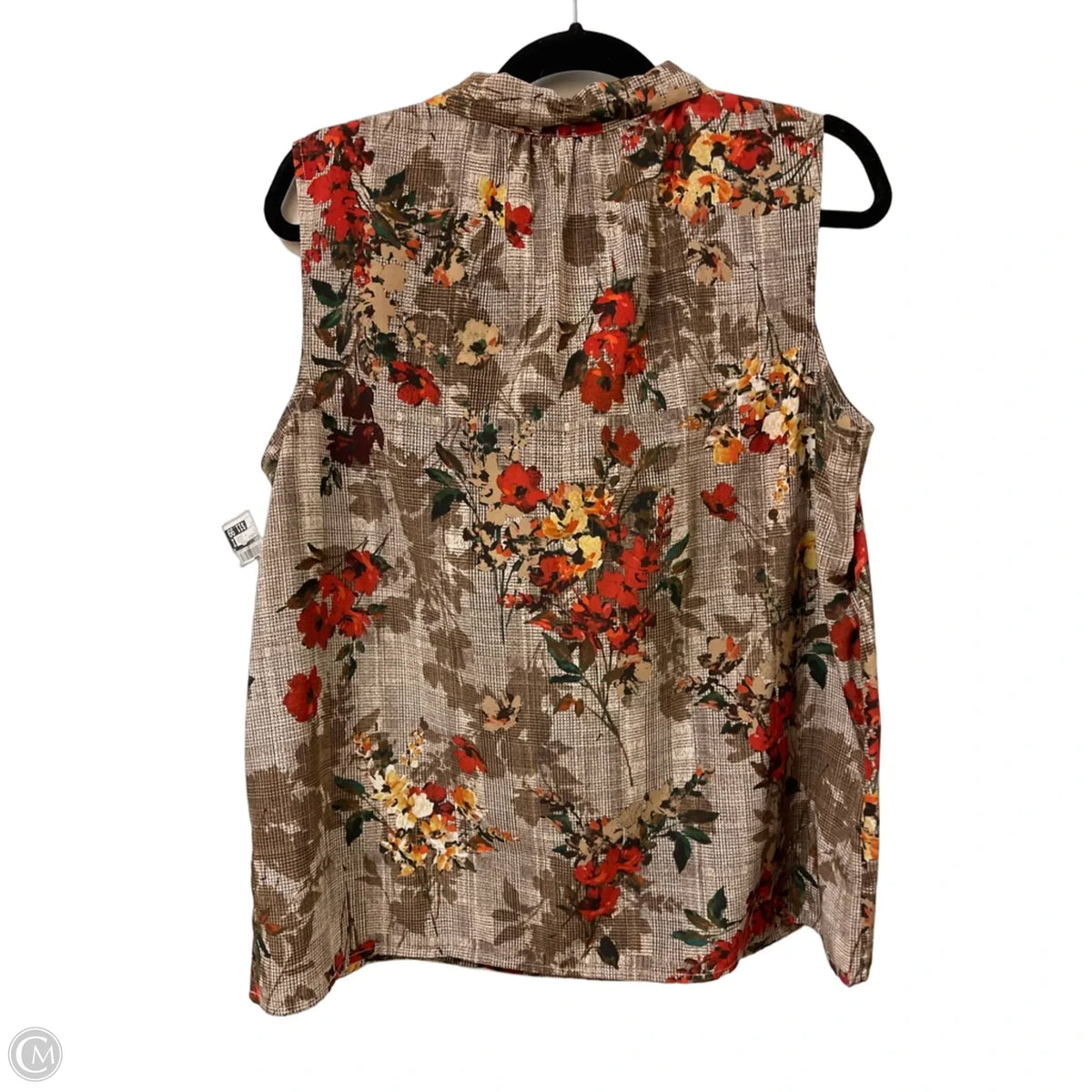 Top Sleeveless By Talbots In Tan, Size: L