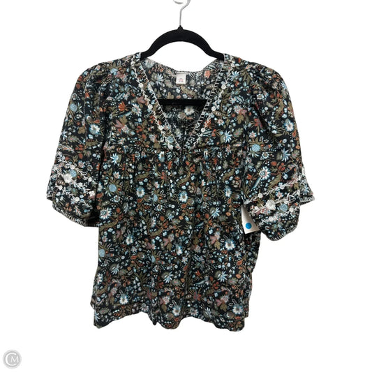 Top Short Sleeve By Old Navy In Floral Print, Size: S