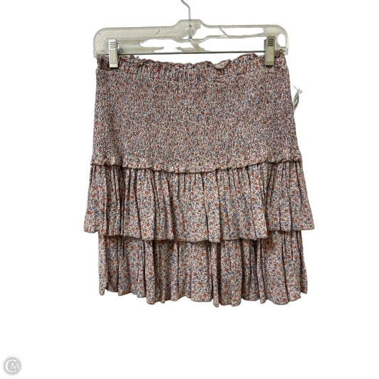 Skirt Mini & Short By Hem & Thread In Floral Print, Size: 12