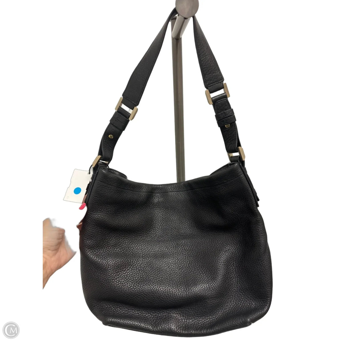 Handbag Leather By Ellen Tracy, Size: Medium
