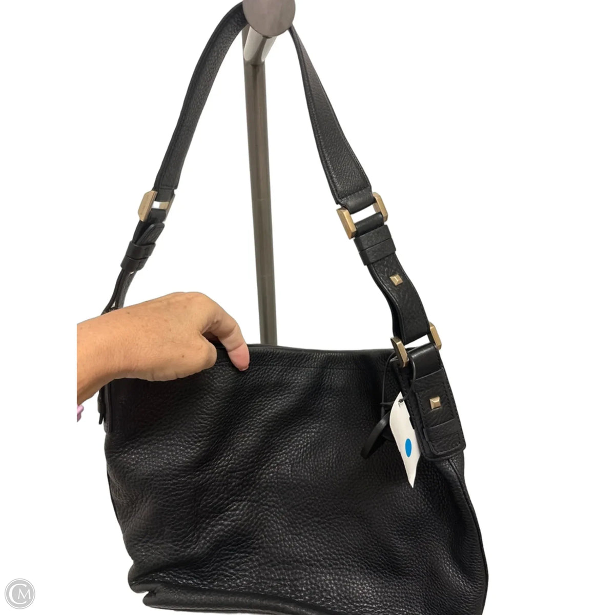 Handbag Leather By Ellen Tracy, Size: Medium