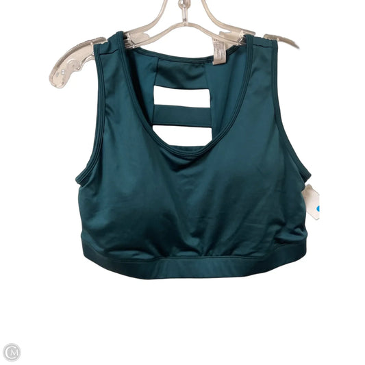 Athletic Bra By 90 Degrees By Reflex In Green, Size: 1x
