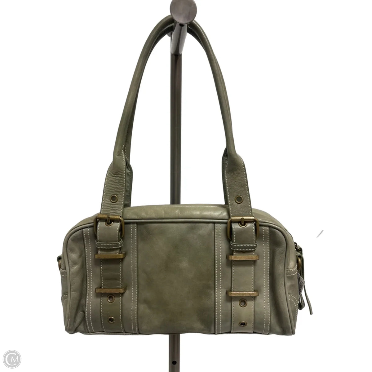 Handbag Leather By Hype, Size: Medium