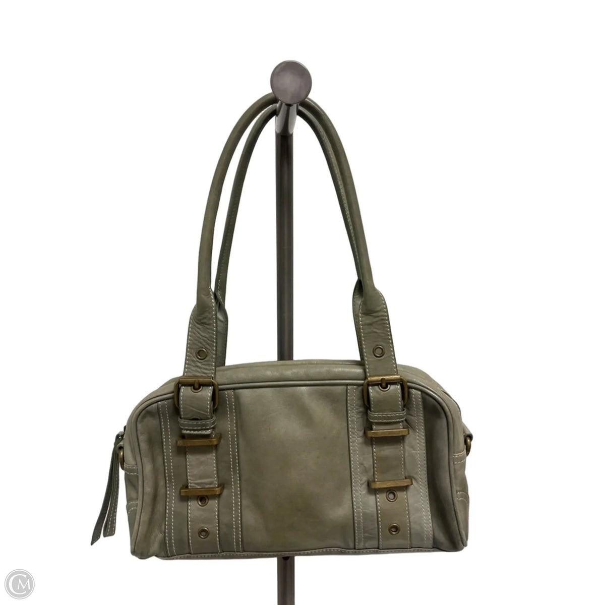 Handbag Leather By Hype, Size: Medium
