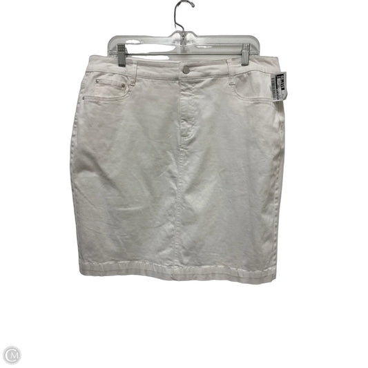 Skirt Mini & Short By Charter Club In White, Size: 14