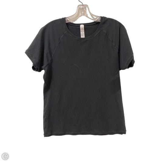 Athletic Top Short Sleeve By Yogalicious In Black, Size: Xl