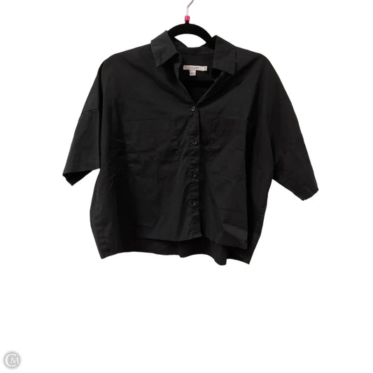 Blouse Short Sleeve By Chicos In Black, Size: Xs
