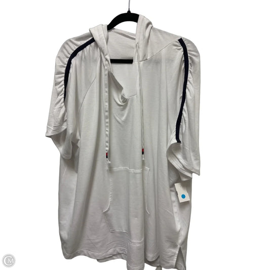 Sweater Short Sleeve By Cato In White, Size: 4x