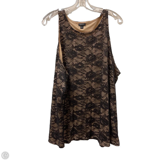 Top Sleeveless By Torrid In Black, Size: 4x