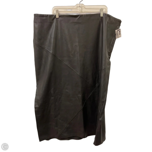 Skirt Maxi By Top Shop In Black, Size: 22