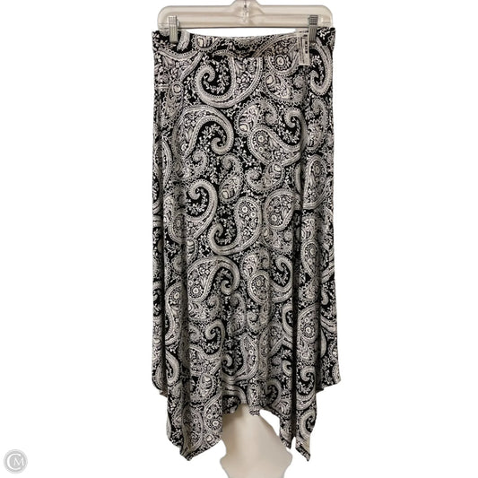 Skirt Maxi By Clothes Mentor In Black & White, Size: 10
