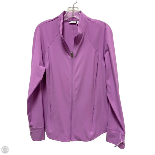 Athletic Jacket By Athleta In Purple, Size: 1x