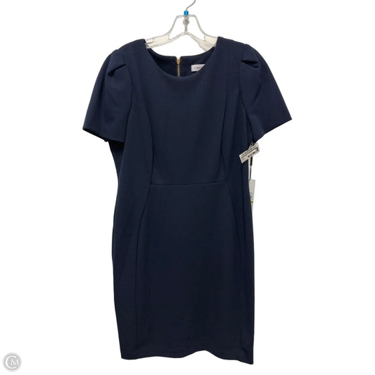Dress Work By Calvin Klein In Navy, Size: L
