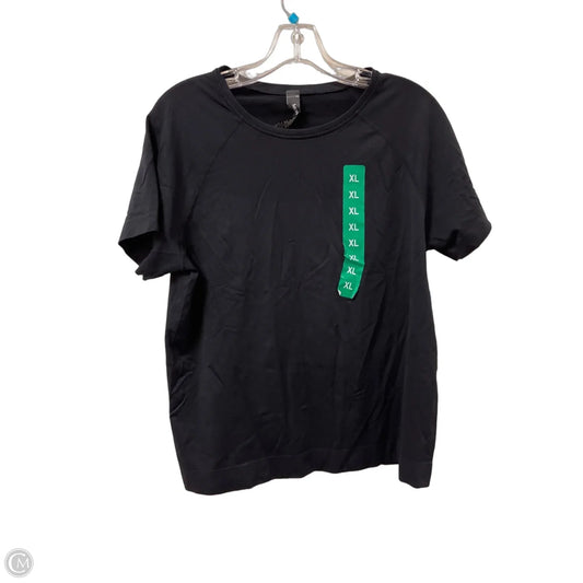 Athletic Top Short Sleeve By Mondetta In Black, Size: Xl