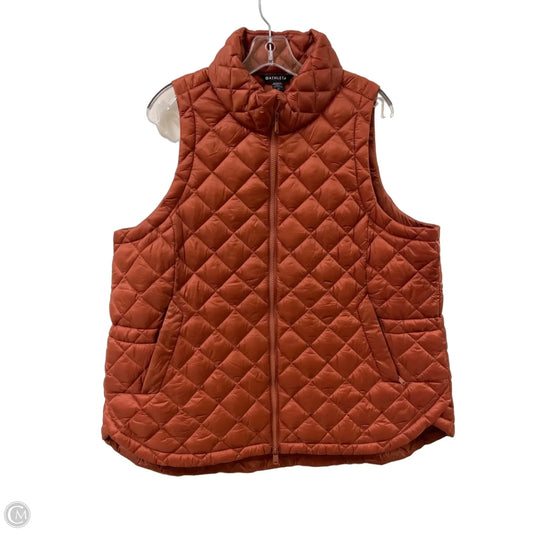 Vest Puffer & Quilted By Athleta In Orange, Size: 1x