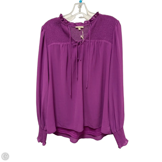 Top Long Sleeve By Jodifl In Purple, Size: S