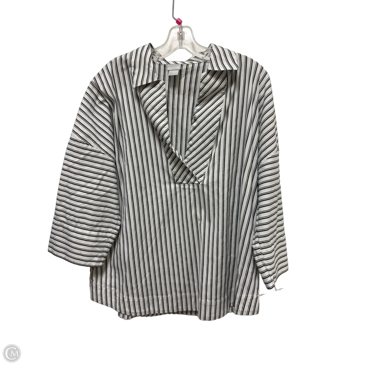 Top Long Sleeve By Chicos In White
