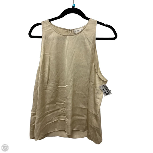 Top Sleeveless By Calvin Klein In Cream, Size: Xl