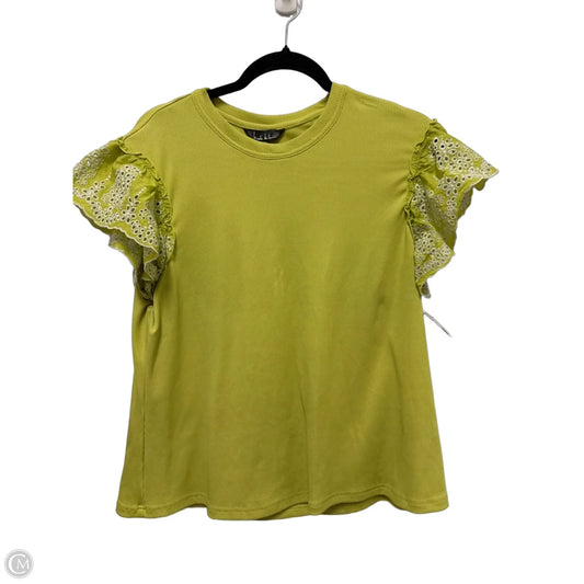 Top Short Sleeve By Nicole By Nicole Miller In Green, Size: Xl