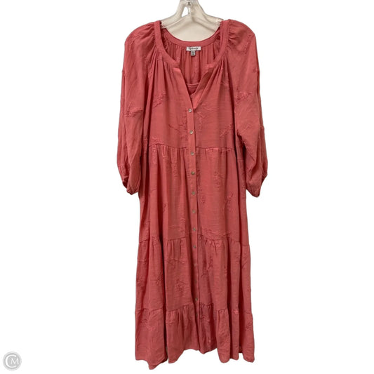 Dress Casual Maxi By Clothes Mentor In Pink, Size: Xl