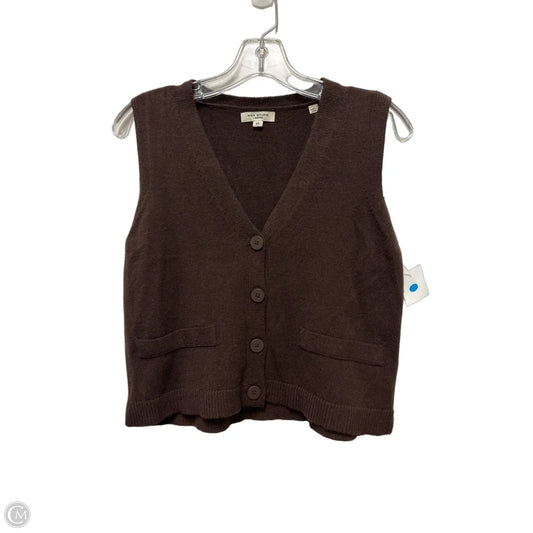 Vest Other By Max Studio In Brown, Size: Xs