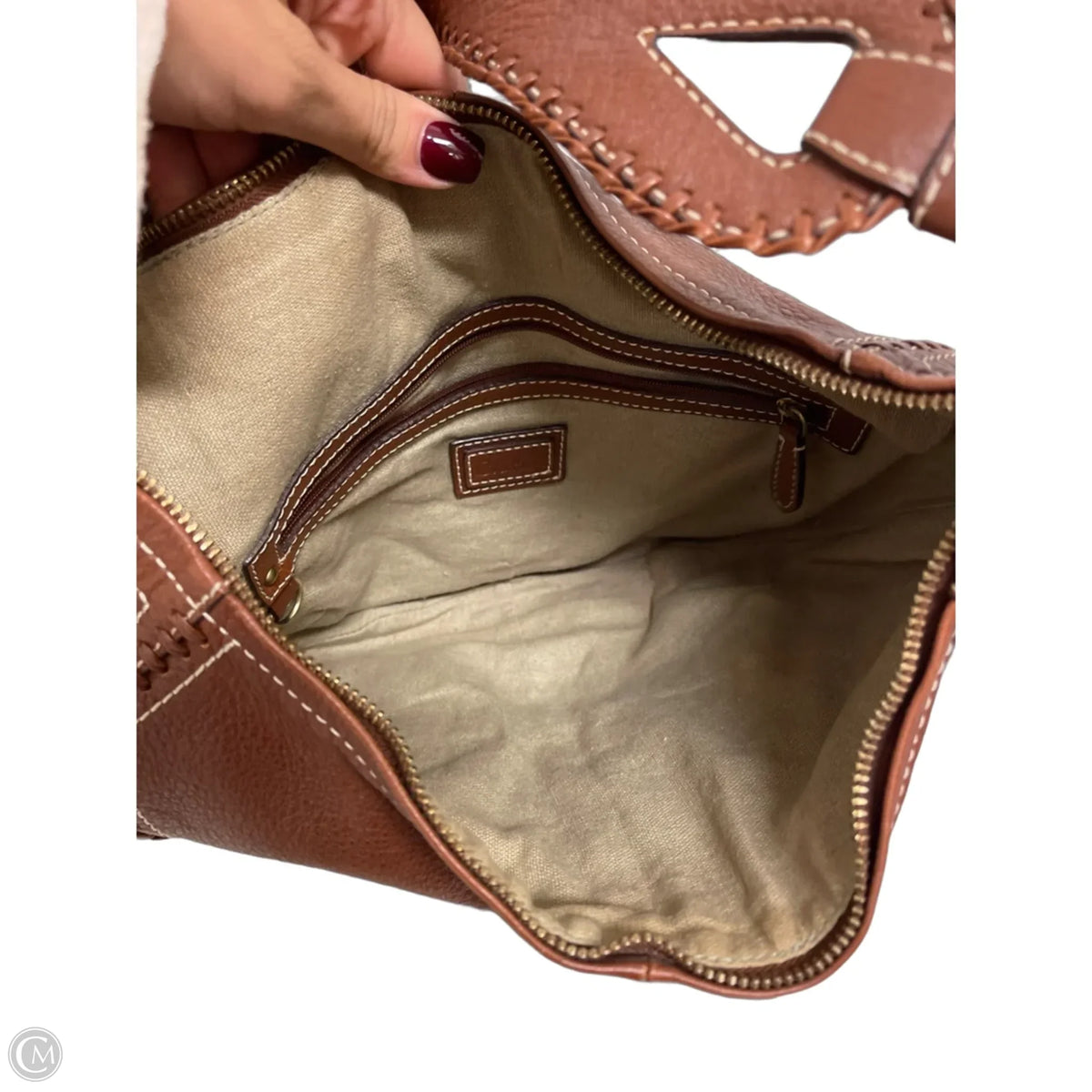 Handbag Leather By Cole-haan, Size: Medium