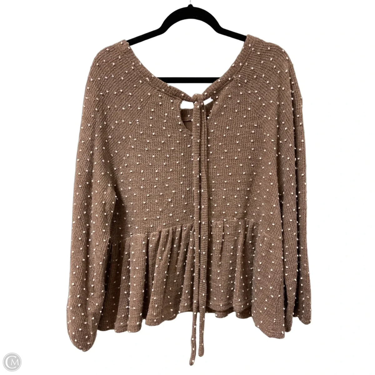 Sweater By Blu Pepper In Brown, Size: L